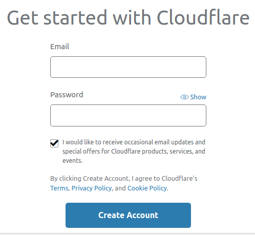 1.0 – Mendaftar Cloudflare