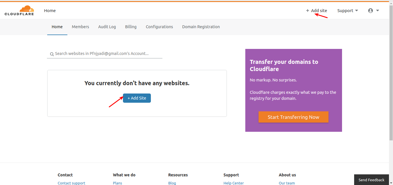 1.2 – Halaman awal website cloudflare
