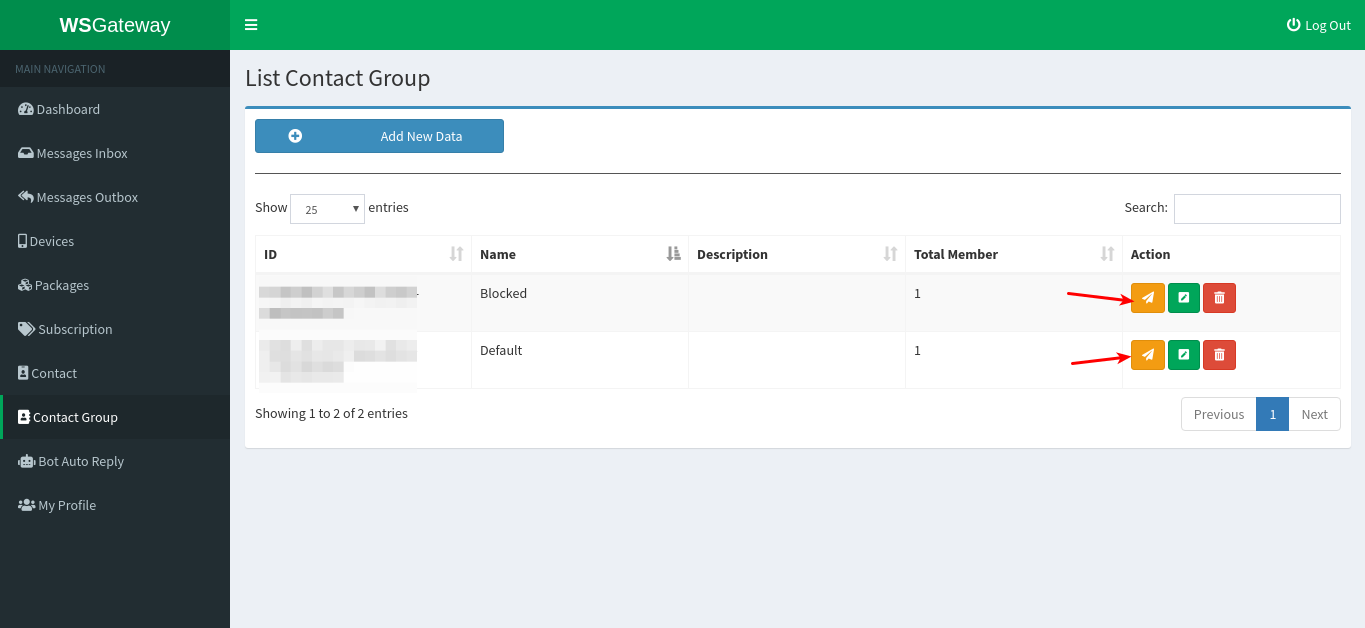 1.4 - Kirim Pesan Ke Group