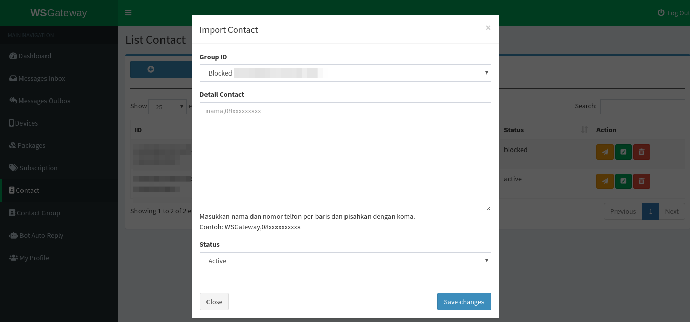 1.3 - Import Contact